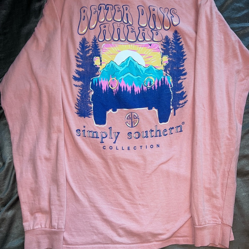Simply southern Women’s pink Longsleeve shirt